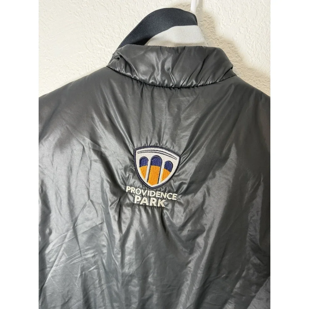Portland Timbers‎ Adidas MLS Puffer Vest Black Size XL Sleeveless Zip Fan Jacket